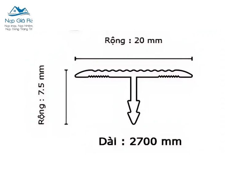 Thông Số Kỹ Thuật Sản Phẩm Nẹp Nhôm Kf Gt203d