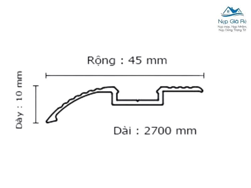 Thông Số Kỹ Thuật Sản Phẩm Nẹp Nhôm Kf Rga1g