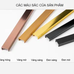 Nẹp nhôm u10 trang trí nội thất đa dạng màu sắc cao cấp đẹp gia rẻ tại HCM và Hà Nội