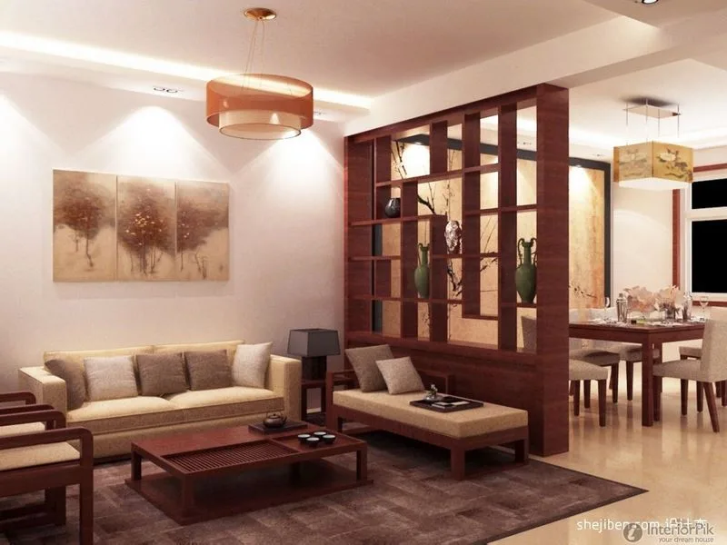 Cách Trang Trí Vách Ngăn Phòng Khách và bếp