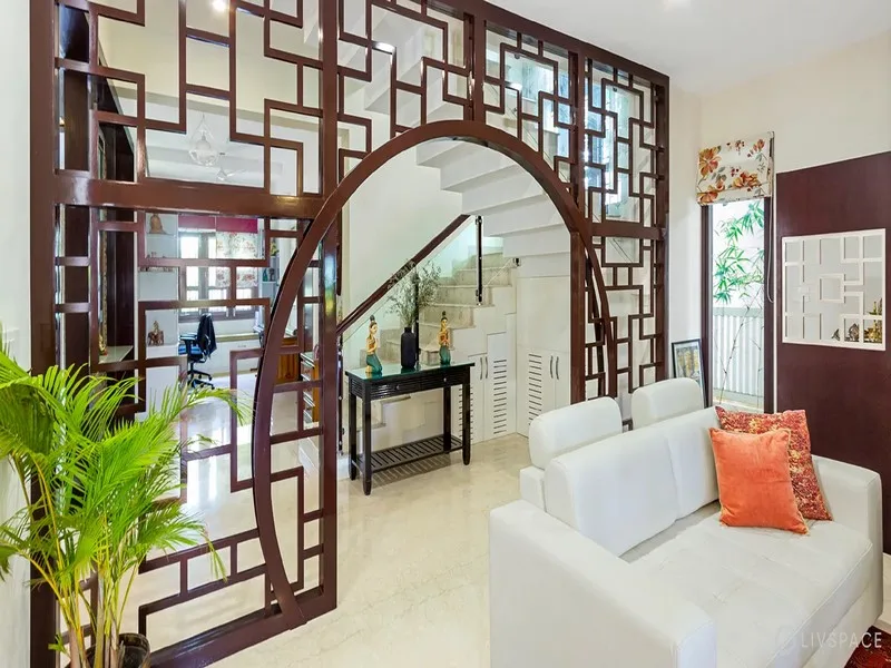 Cách Trang Trí Vách Ngăn Phòng Khách và bếp