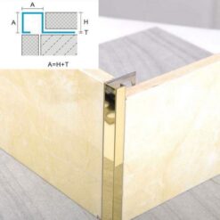 Nẹp Inox Bo Vuông Trang Trí Góc Gạch Lát Nền , Ốp Tường Cao Cấp