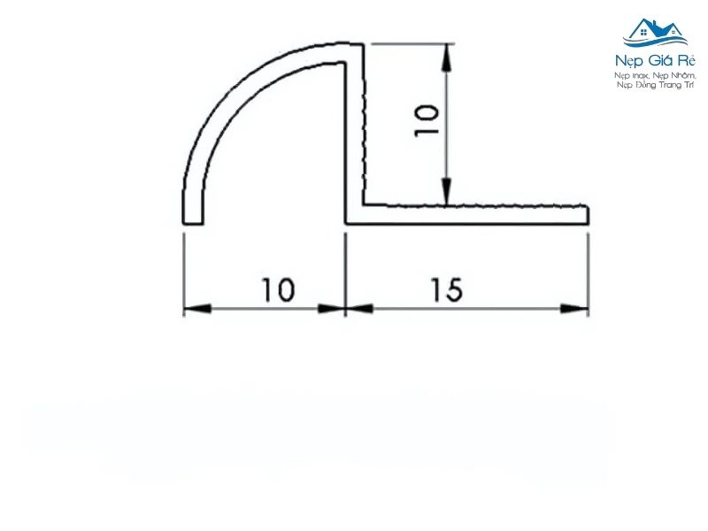 Thông Số Kỹ Thuật Của Nẹp Nhựa Bo Góc Tròn T-10 (w)