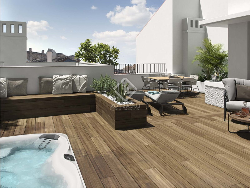 Gạch lát sân thượng cho mệnh Thổ