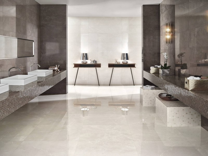 Mẫu Gạch lát nền màu kem đẹp giá rẻ phong cách
