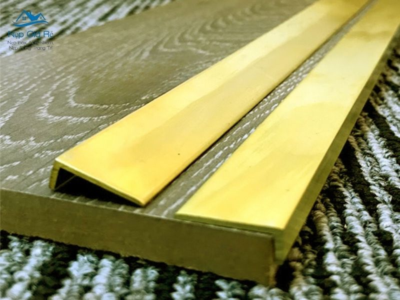 Nẹp đồng L18 Mặt Trơn